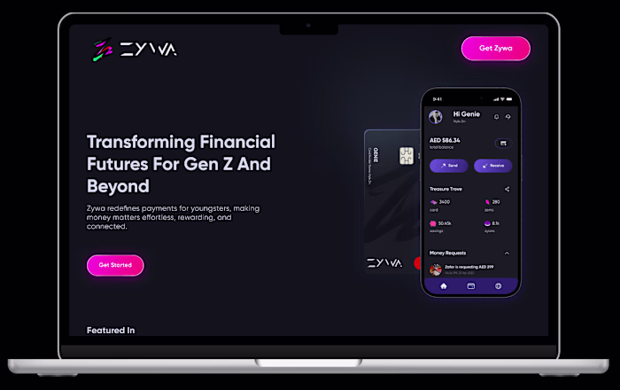 Zywa Product Landing Page Design