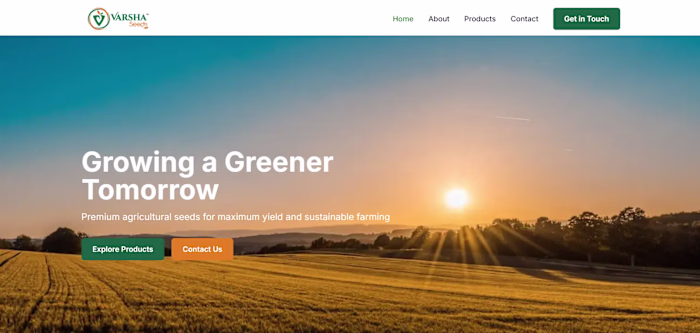 Versha Seeds – Agriculture Brand Web Presence