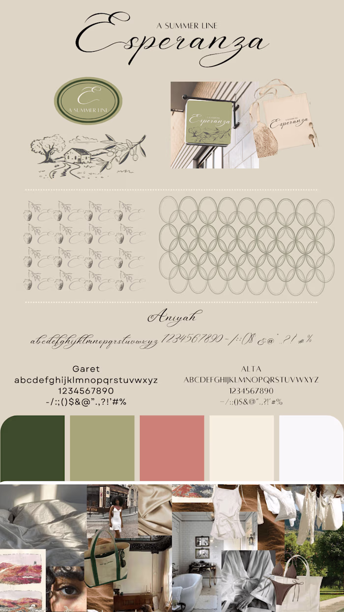 Brand Development: Mediterranean-themed Summer Clothing Line