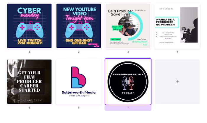 Social Media Content Creation - Multiple Corporations