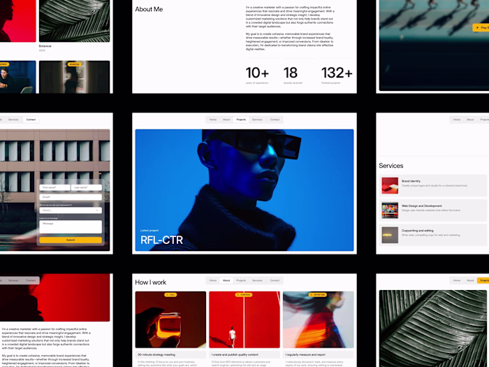 Portofino - Freelance Framer template