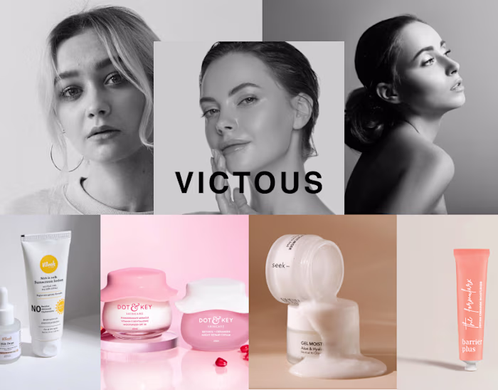 VICTOUS - Skin care landing page