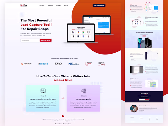 Logo and Website for DigiRep CSR
