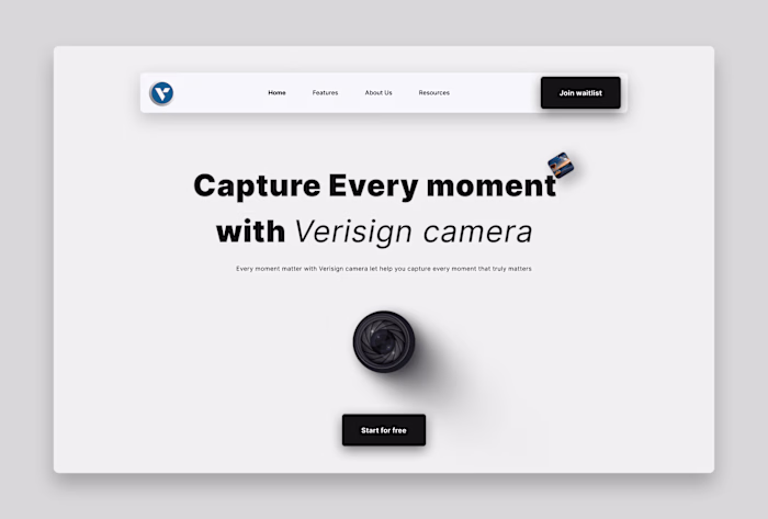 Verisign website design