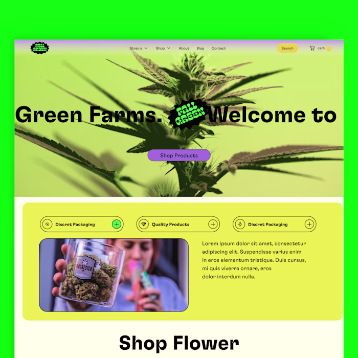 Cannabis Brand Redsign