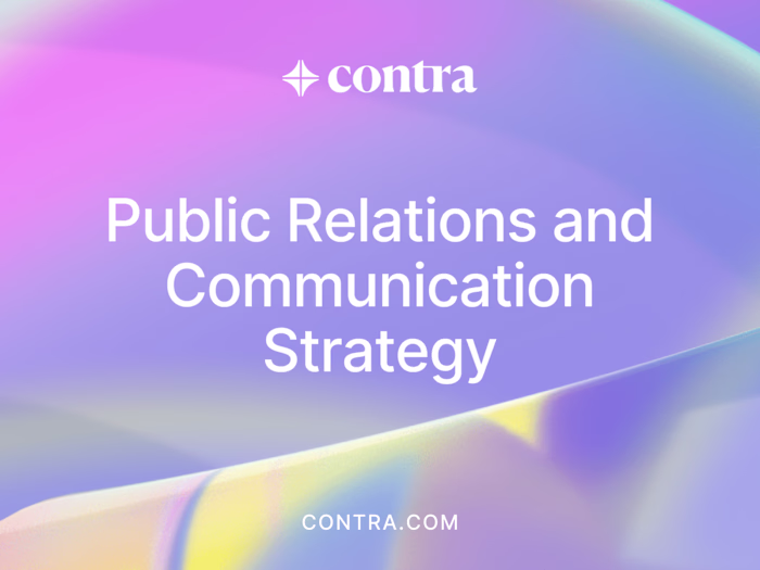  Public Relations and Communication Strategy