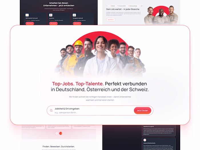JetztJob • Full redesign of a German job platform
