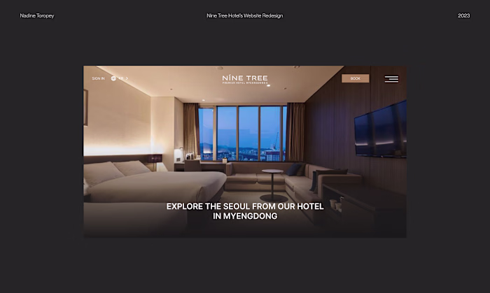 Nine Tree Hotel — Website Redesign :: Behance