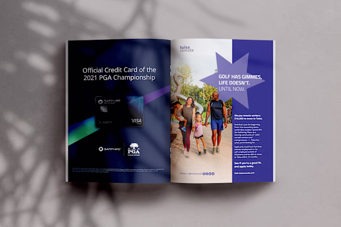 Tulsa Remote Print Ad Design