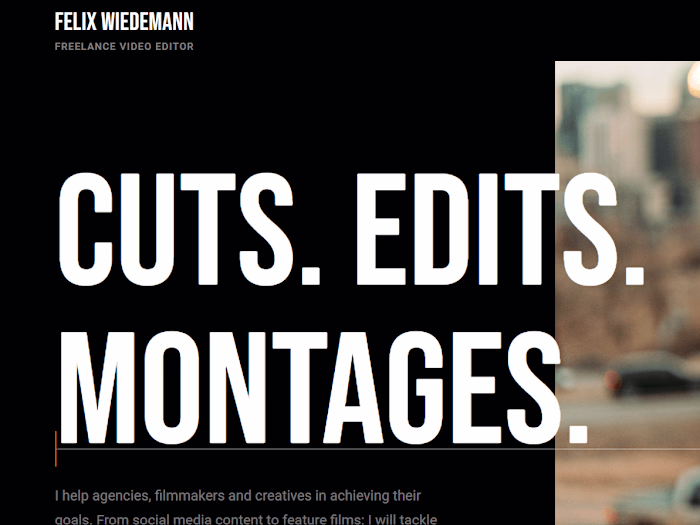 Portfolio Video Editor