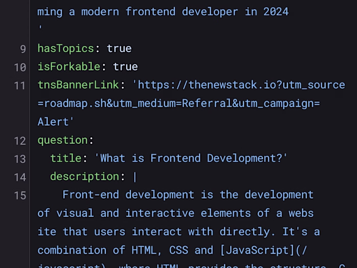 Frontend development