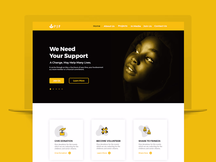 NGO Website design