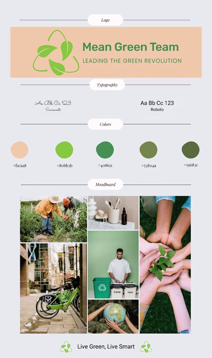 Mean Green Team Branding Package
