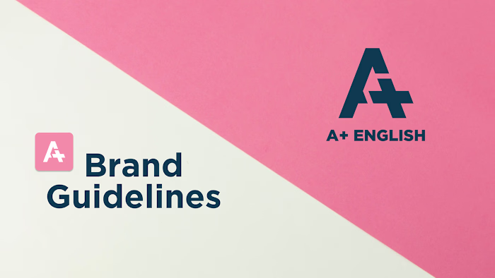 A+ English | Brand Identity and Guidelines on Behance