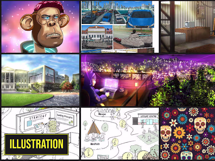 Illustration as a tool for branding and promotion.