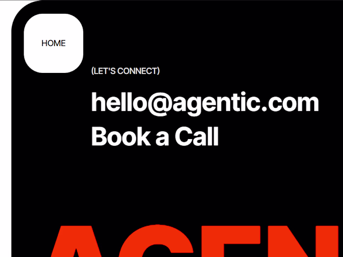 Agentic - Design Agency Template