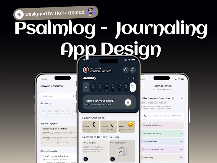 UI/UX Design for a Voice-Based Journaling Application 