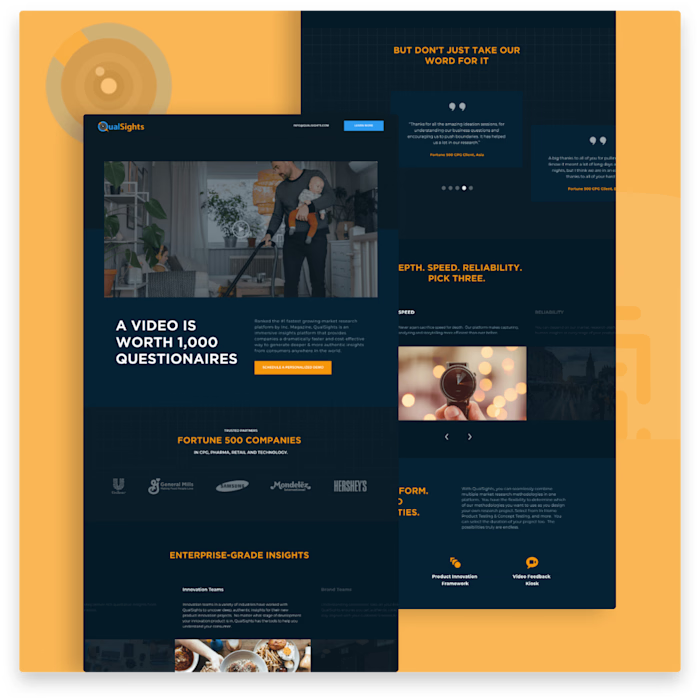 Qualsights SaaS Web Design