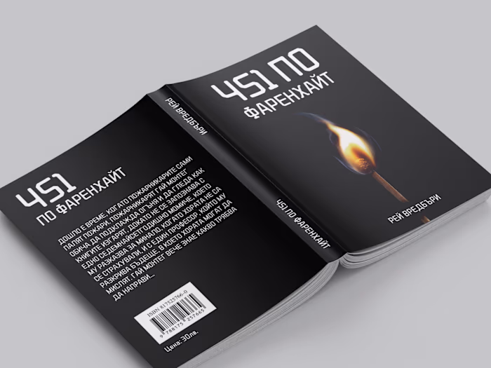 Fahrenheit 451 | Book Cover Classic Novel Design