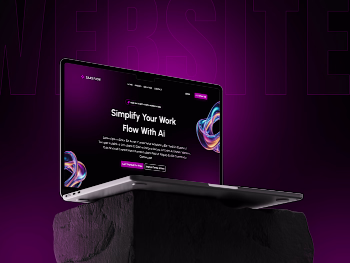 A clean and premium SaaS