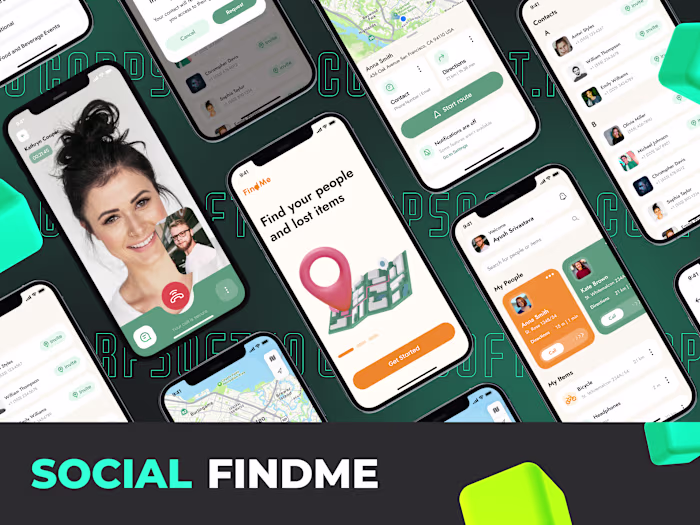 Geotracker app with in-build messenger features development