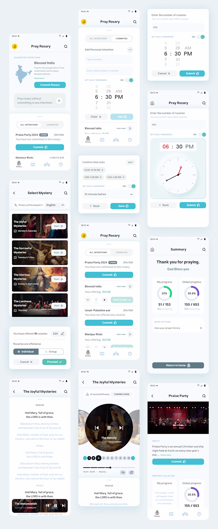 Rosary App Interface Design