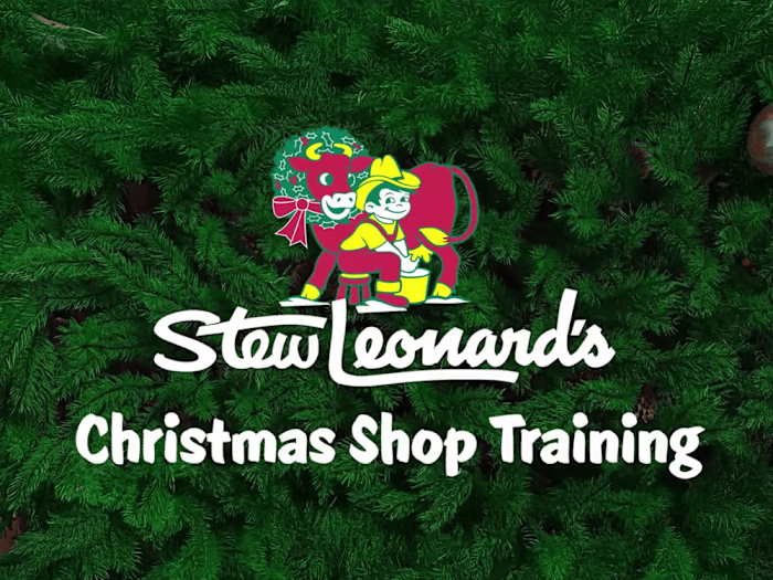 Christmas Tree Video Training for Stew Leonard's Intro