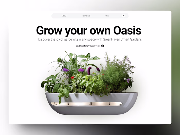 Oasis - smart garden mini-shop
