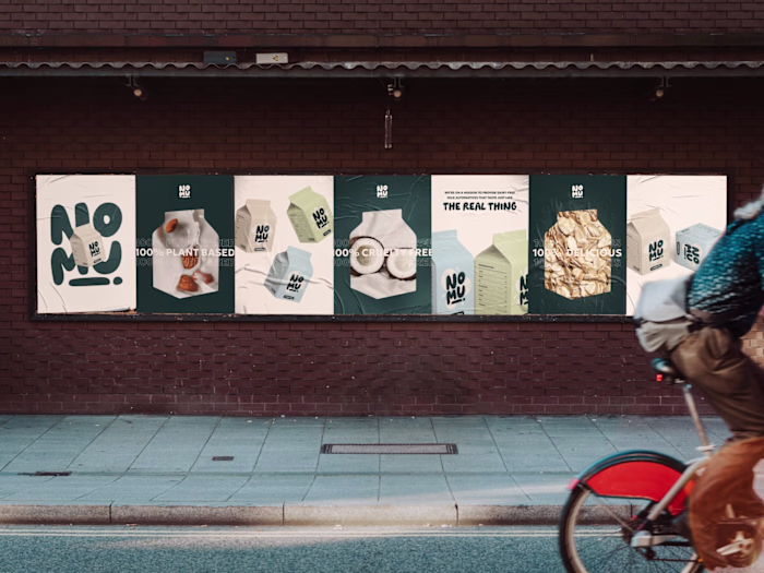 Playful branding for plant-based milk