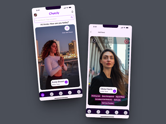 Cheerly: AI App for Moms' Support and Connection