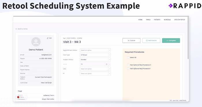 Retool Medical Tracking Management System