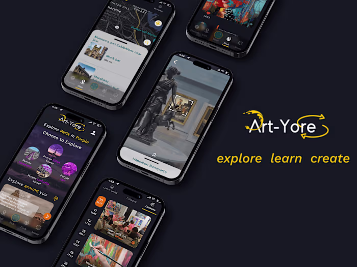Art-Yore Mobile digital Experience ( UI/UX Design )