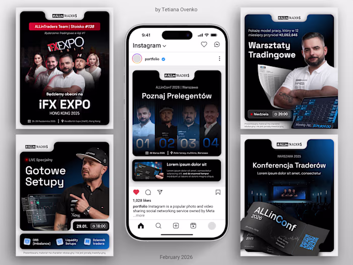 Social Media Designs for ALLinTraders