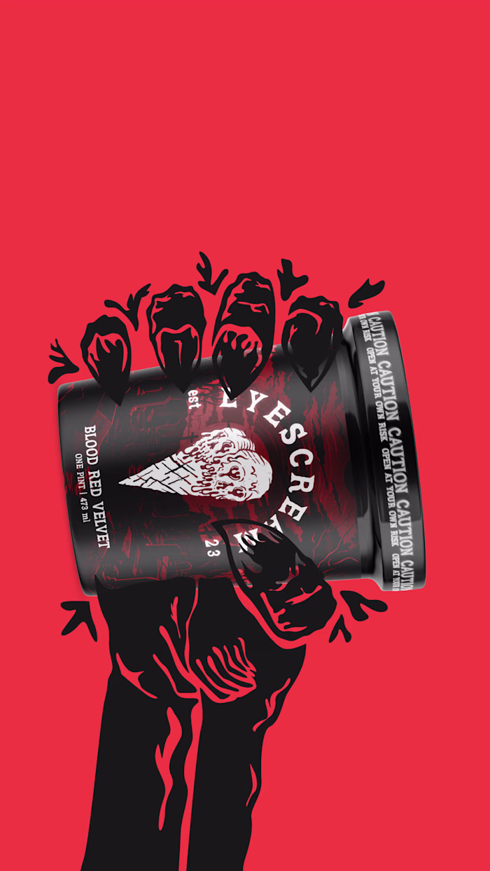 Horror Ice cream Branding (EYESCREAM)