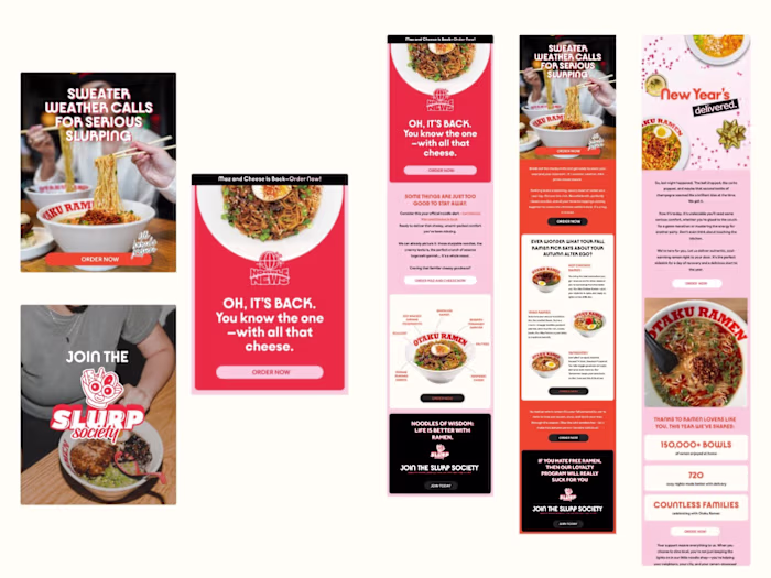 Otaku Ramen Email Marketing - Design and Copywriting