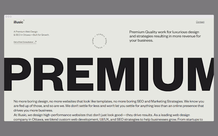Illusic - A Custom website with GSAP and Lenis
