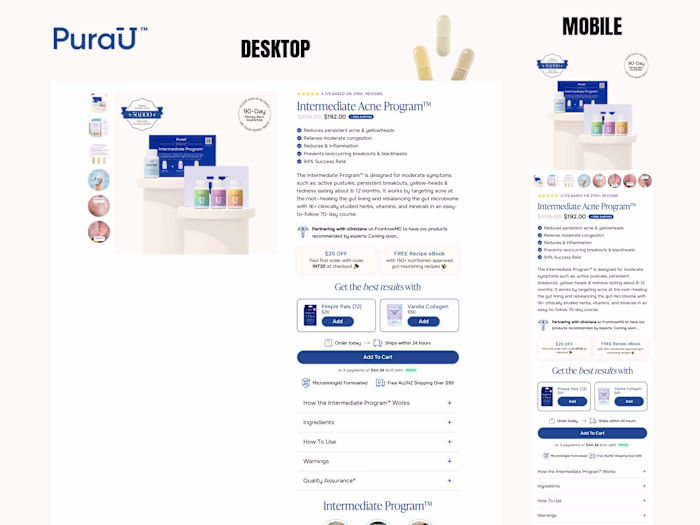 Website - Figma to Replo - 2 pages 