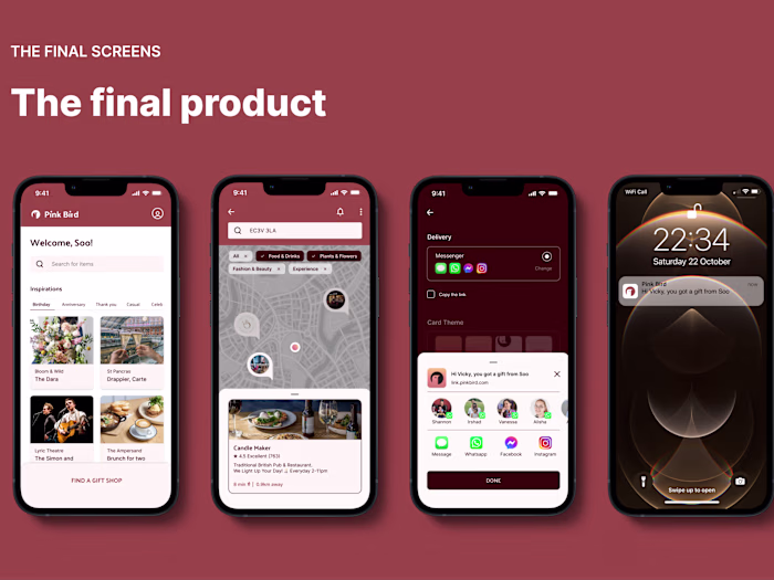Pink Bird App UI/UX Design Project