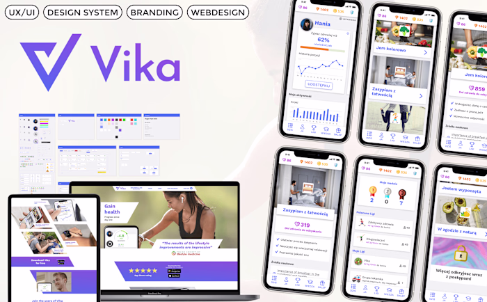 Vika - UI & branding case study