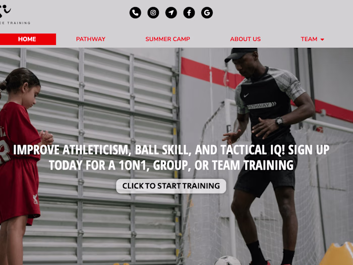 Website + SEO For Athletic Performance Training Company