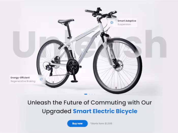 I have created an EV cycles website for my client 