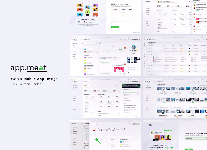 Case study Web Application UI UX Design App.Meat