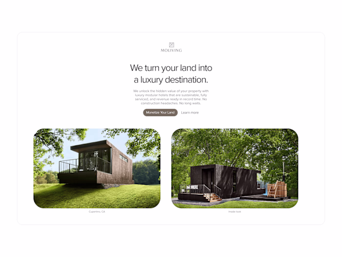Moliving Site Hero Redesign