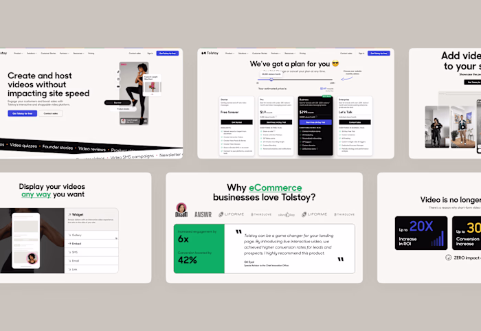 
Tolstoy - interactive and shoppable video platform