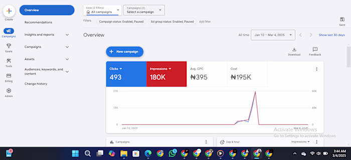 Google Ads Campaign for Vegas Homes
