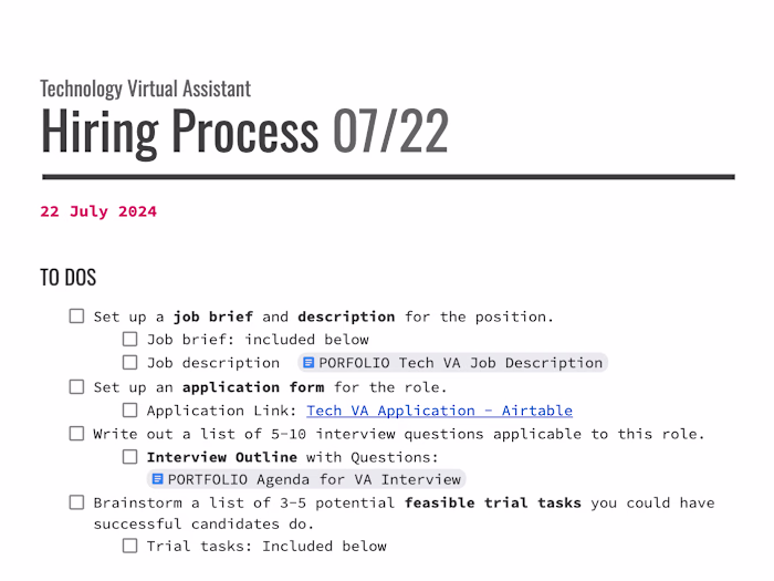 Process Creation: Help me hire!