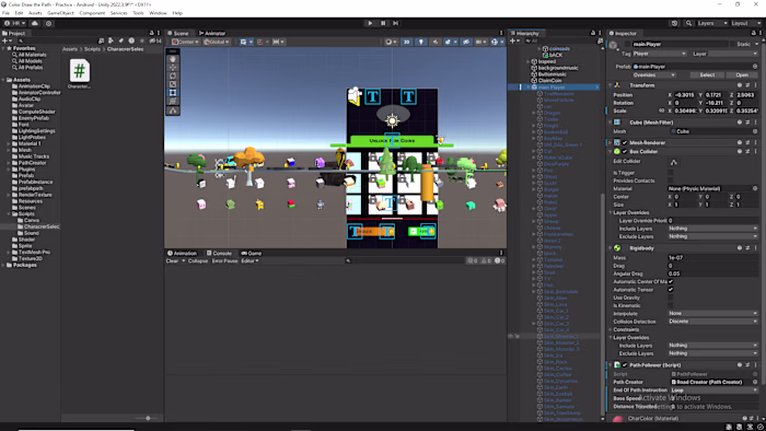 Line Color 3d- Endless Path