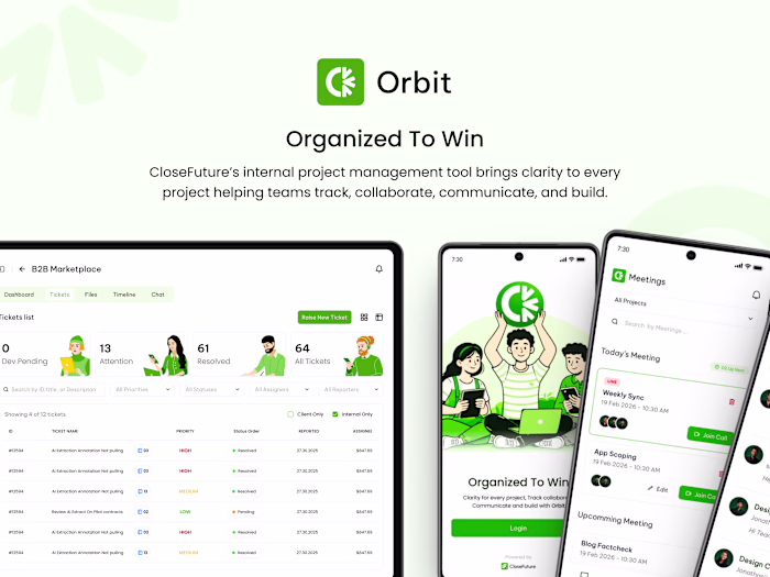 Orbit : Internal Project Tracker - CloseFuture