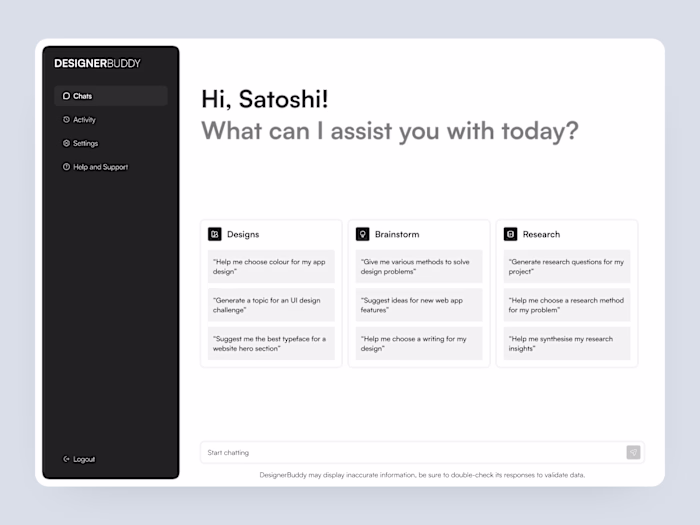 DesignerBuddy - Generative AI Chatbot
