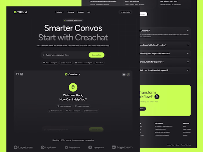 TREEchat - AI Chat Landing